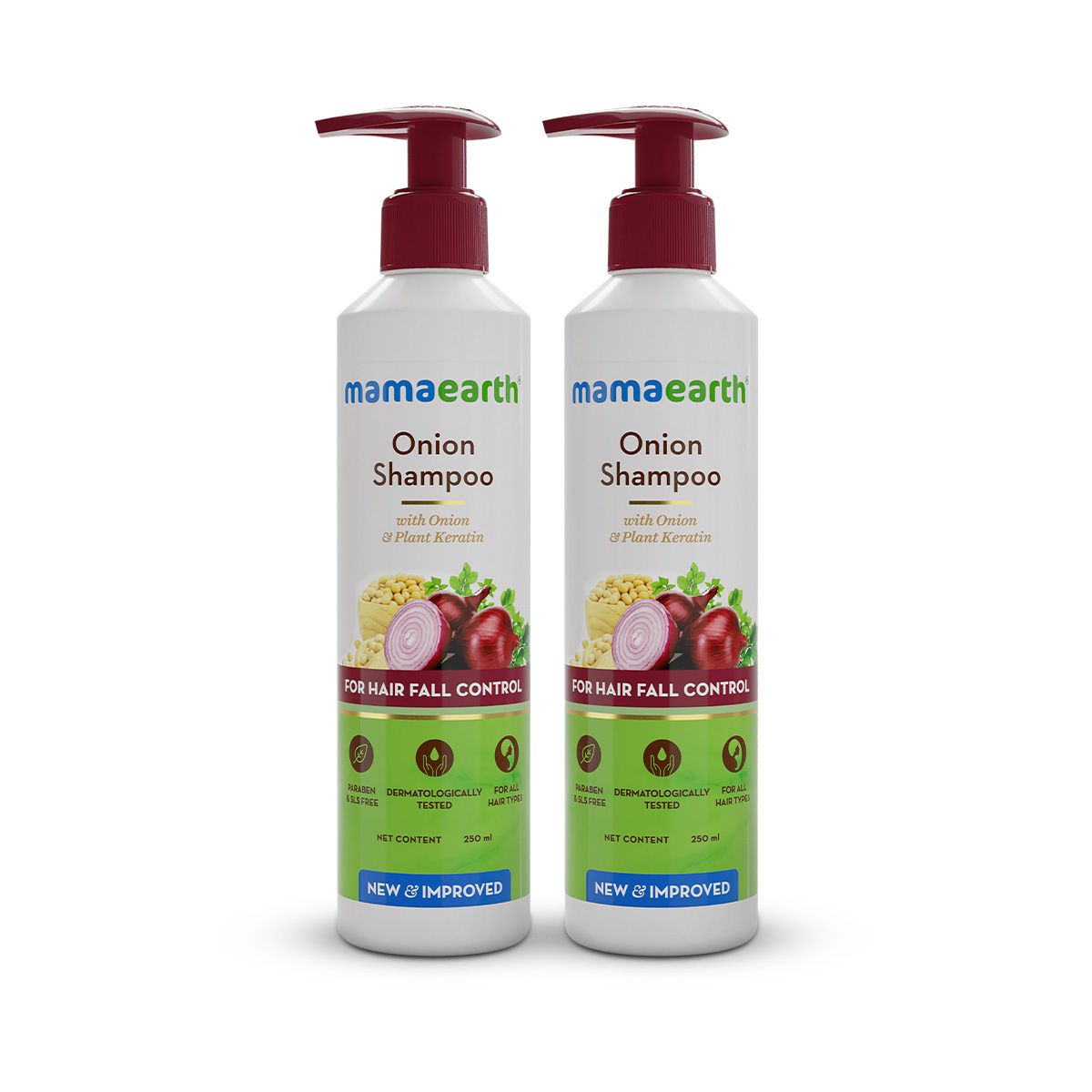 Mamaearth onion shampoo pack of 2 front