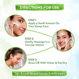 Mamaearth beetroot face wash usage steps