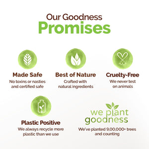 Mamaearth goodness promises toxin free cruelty free skincare