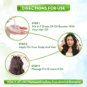 almond hair oil booster with vitamin e