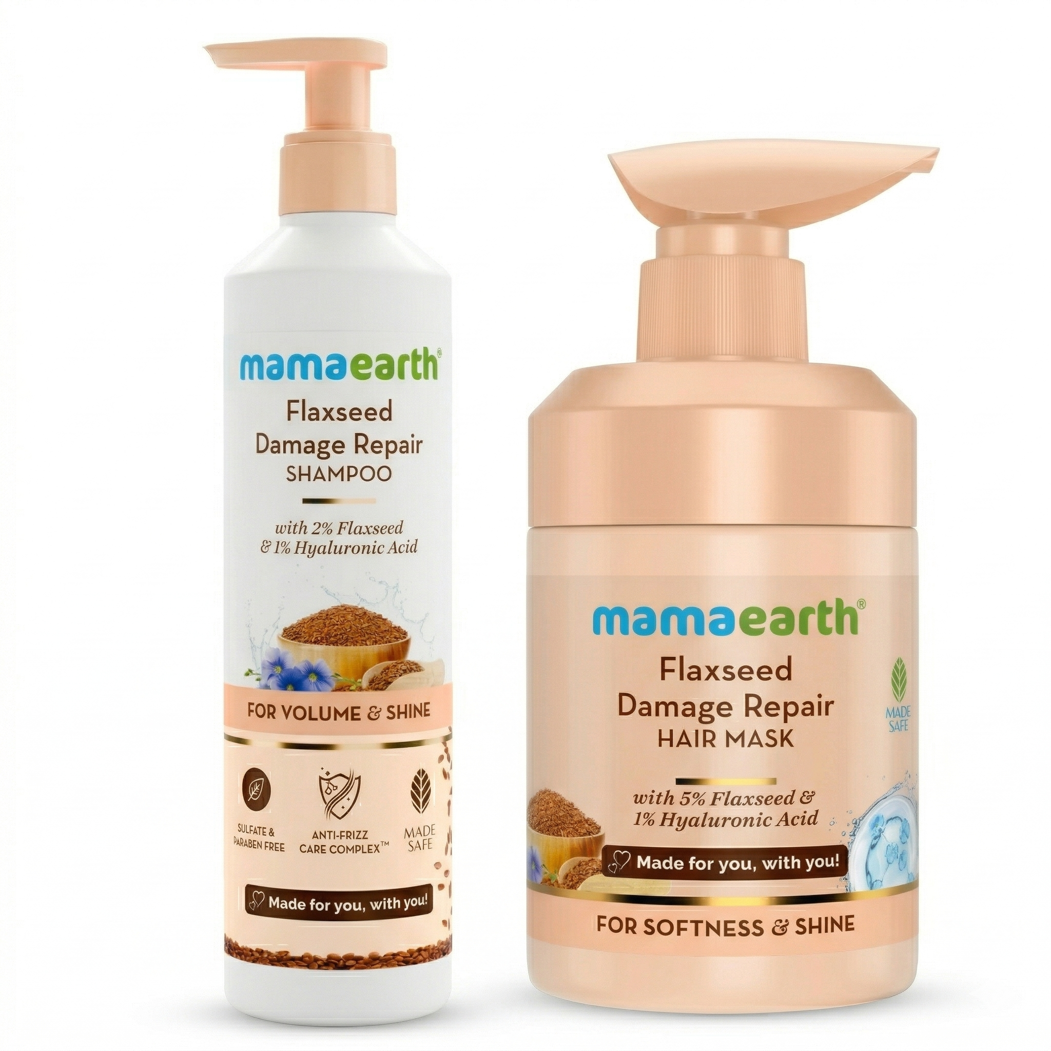 Flaxseed Damage Repair Combo 250 ml + 300 ml - Image 1