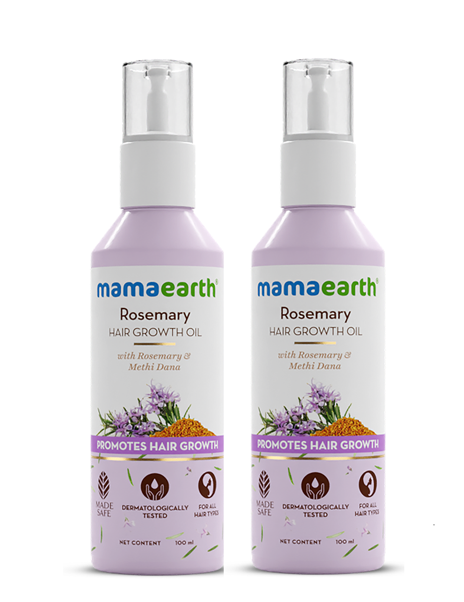 Rosemary Hair Growth Oil with Rosemary & Methi Dana for Promoting Hair Growth - 100ml (Pack of 2)