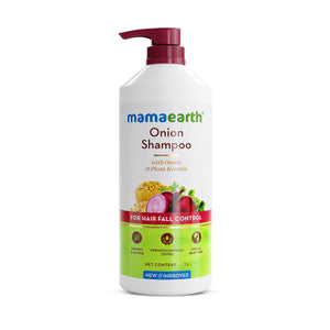 Mamaearth onion shampoo front