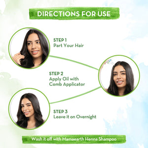 How to use Mamaearth Henna Hair Oil