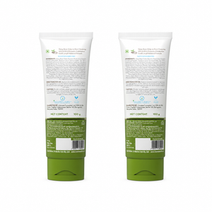 Mung Bean Pore Cleansing Foam Scrub with Mung Bean, AHA & BHA for Normal to Oily Skin - 100 g (Pack of 2)