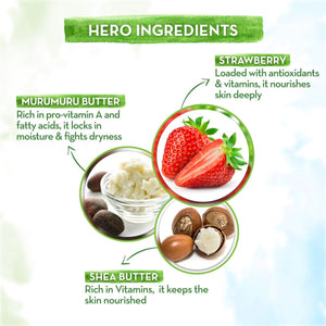 Mamaearth Super Strawberry Body Lotion With Strawberry & Shea Butter