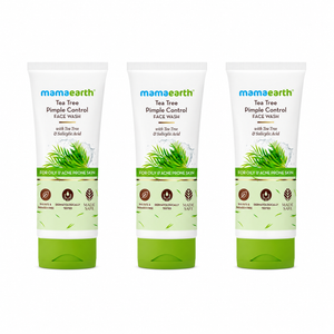 Tea Tree Pimple Control Face Wash with Tea Tree & Salicylic for Oily & Acne-Prone Skin - 100ml (Pack of 3)