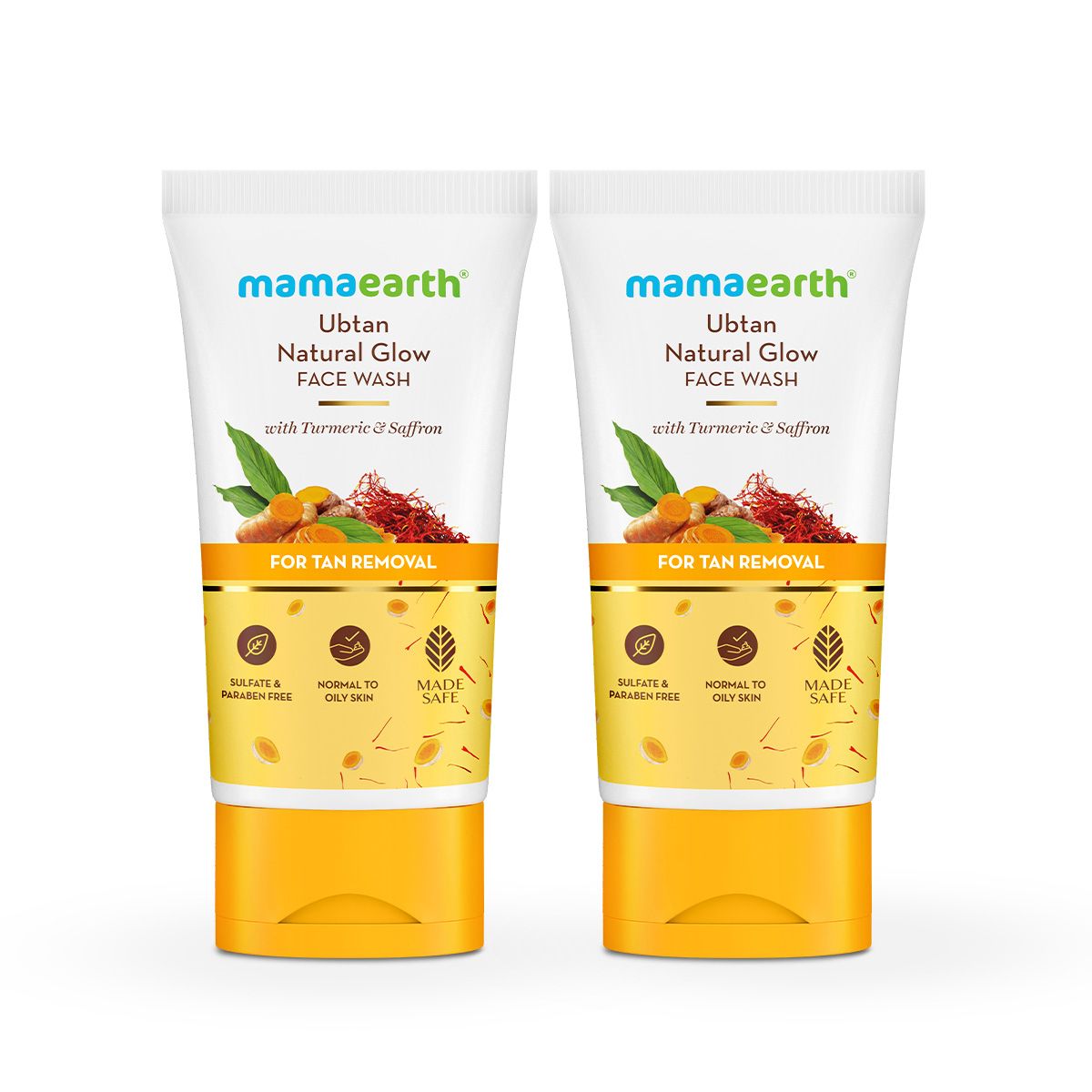 Mamaearth ubtan face wash 150ml pack of 2