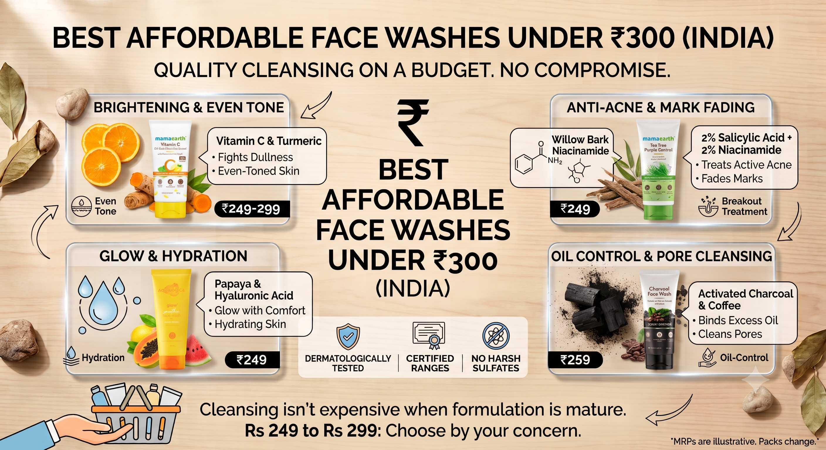 Affordable Face Wash under 300