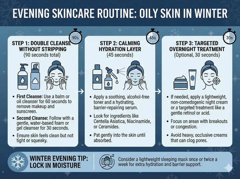 Evening Skincare Routine for Oily Skin: A Beginner’s Guide
