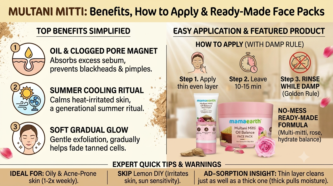 Multani Mitti Benefits for Skin