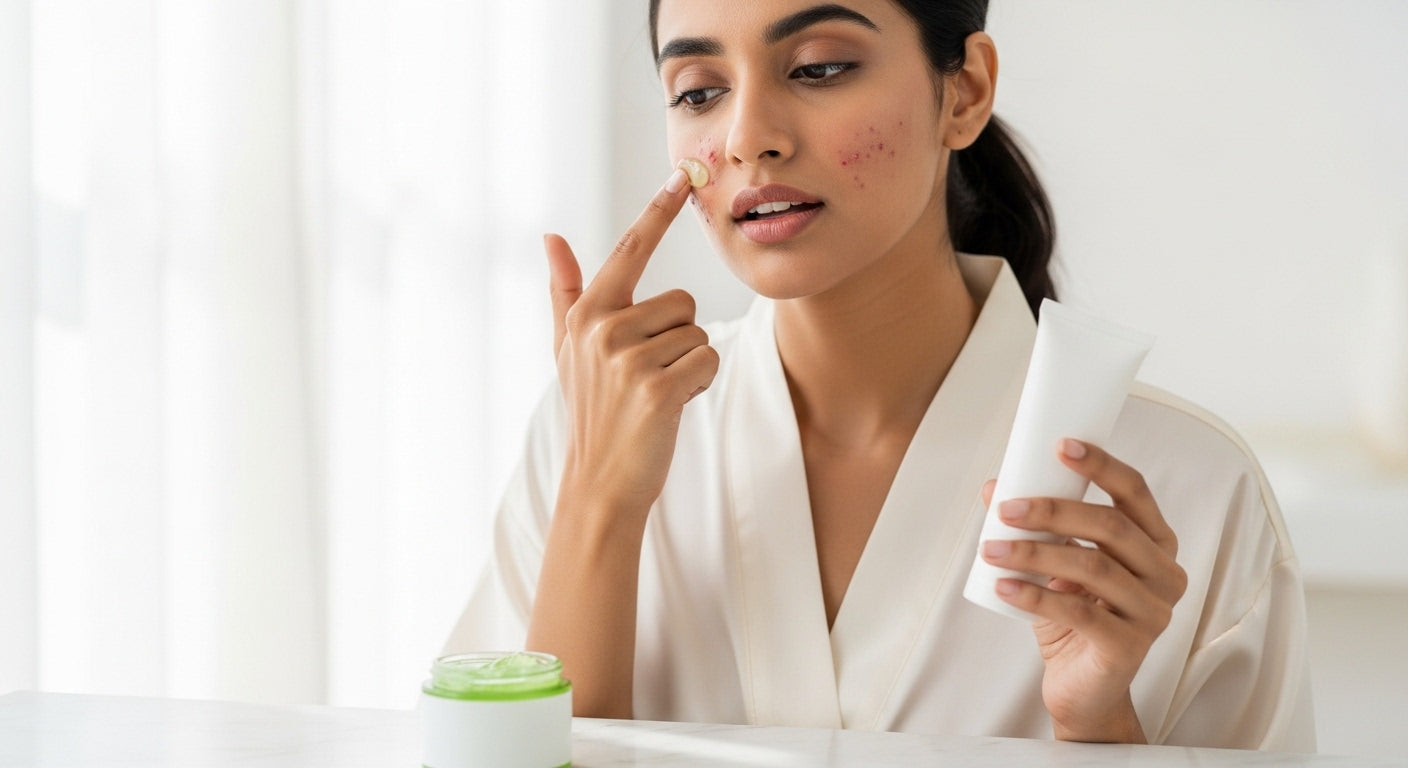 Bride-to-be tried a new facial and got a sudden cluster of cheek pimples. How to clear it in one week?