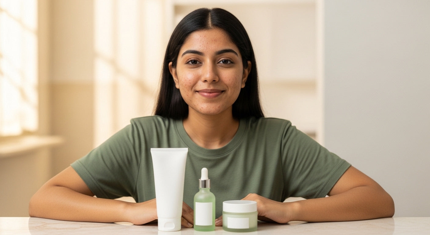Does a basic 3-step routine work better than a 10-step Korean skincare routine for acne-prone skin?