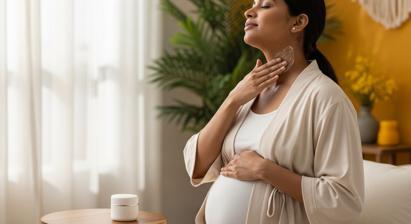 Kya pregnancy mein neck ka dark hona normal hai, aur kaunse pregnancy-safe products help karte hain?