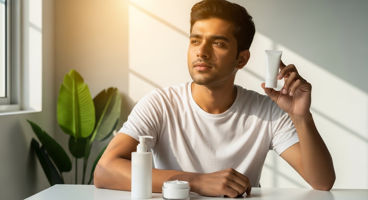 %%title%% Main abhi sirf cleanser aur moisturizer use karta hoon taaki mera ₹300 ka budget maintain rahe. Kya beginner ke liye cheap sunscreen add karna sach mein zaroori hai?