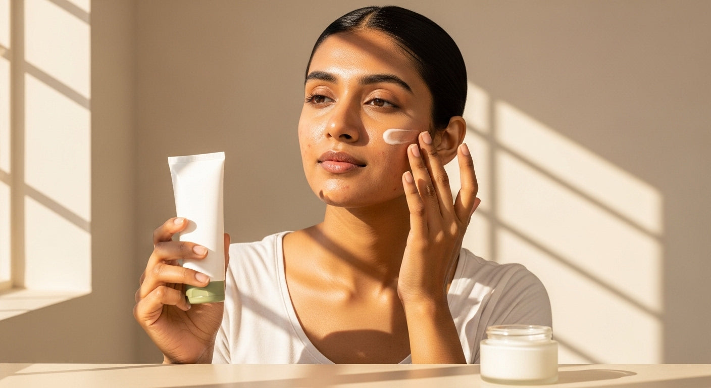 Moved to a dry climate and my sensitive acne-prone skin is breaking out, how do I build a simple routine?