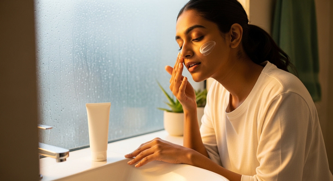 Meri nayi city mein hard water aur dry air hai, aur mera daily face wash meri skin ko squeaky aur dehydrated chhod deta hai. Kaunsa gentle cleanser meri skin barrier ko strip nahi karega?