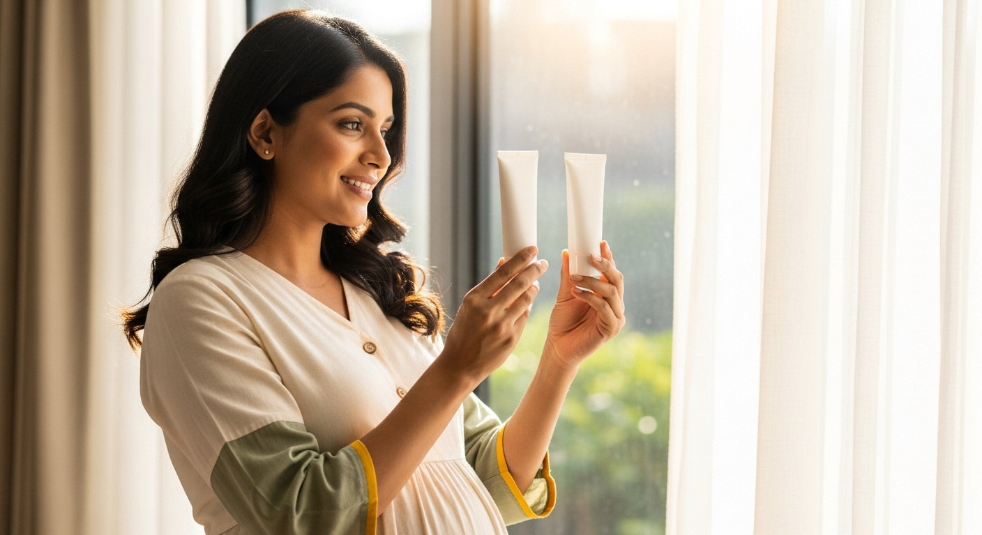 Meri pregnancy-safe mineral sunscreen ki packaging pichli order se alag lag rahi hai, main kaise check karun ki yeh original product hai?