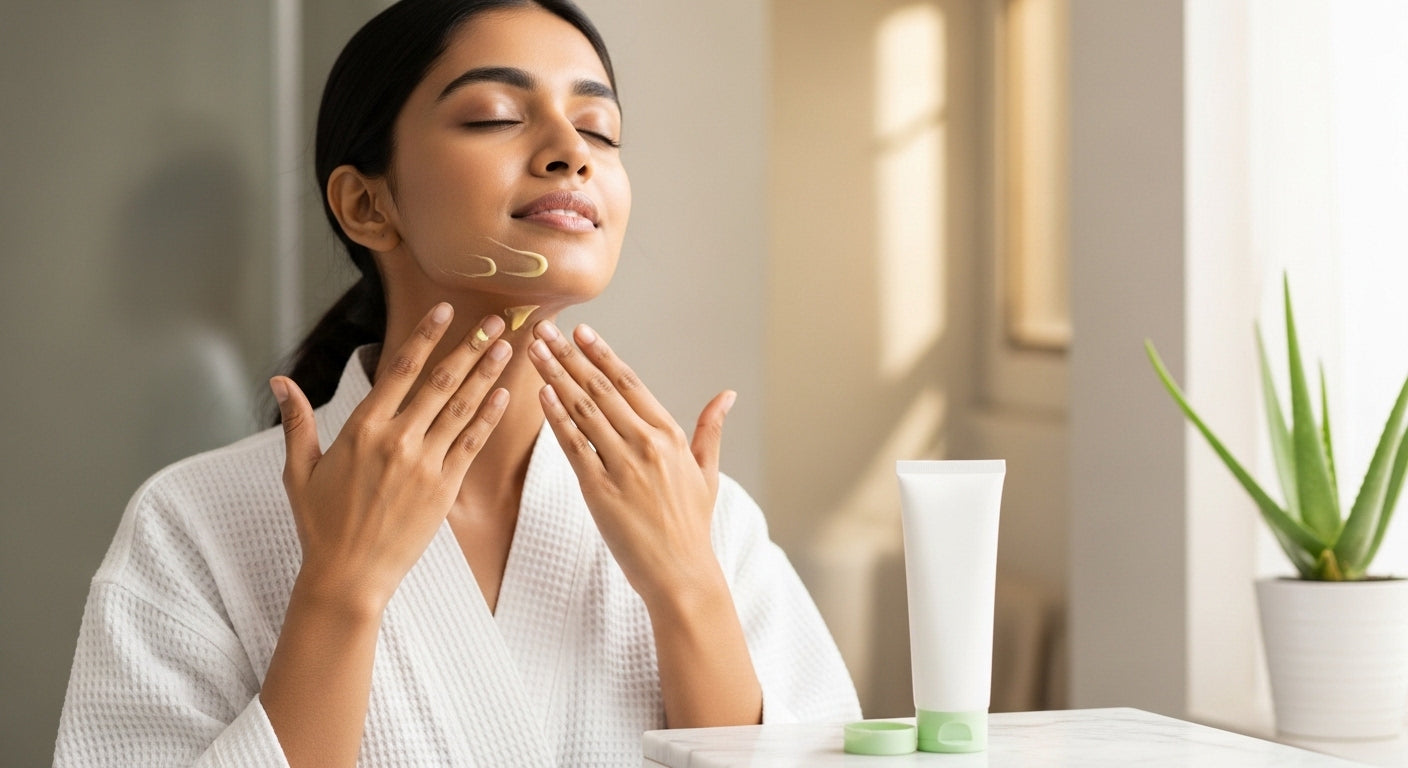 Dark neck aur dark mouth area ke liye ₹500 se kam mein beginner skincare routine kya hai?