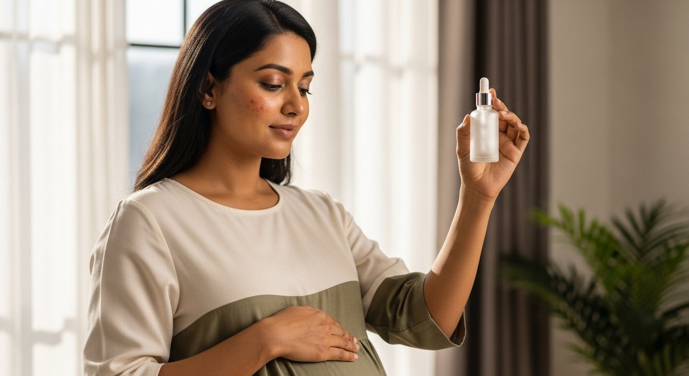 Which pregnancy-safe serum can fade sunspots within 8 weeks?
