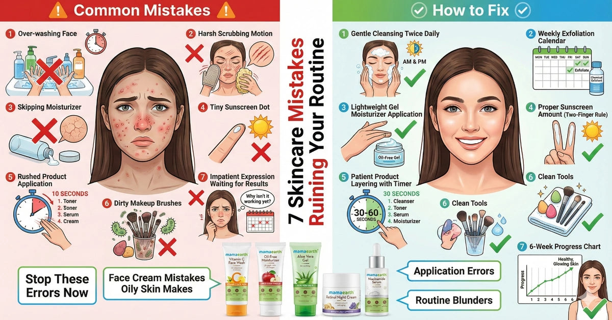 7 Common Skincare Mistakes Ruining Your Routine & How to Fix