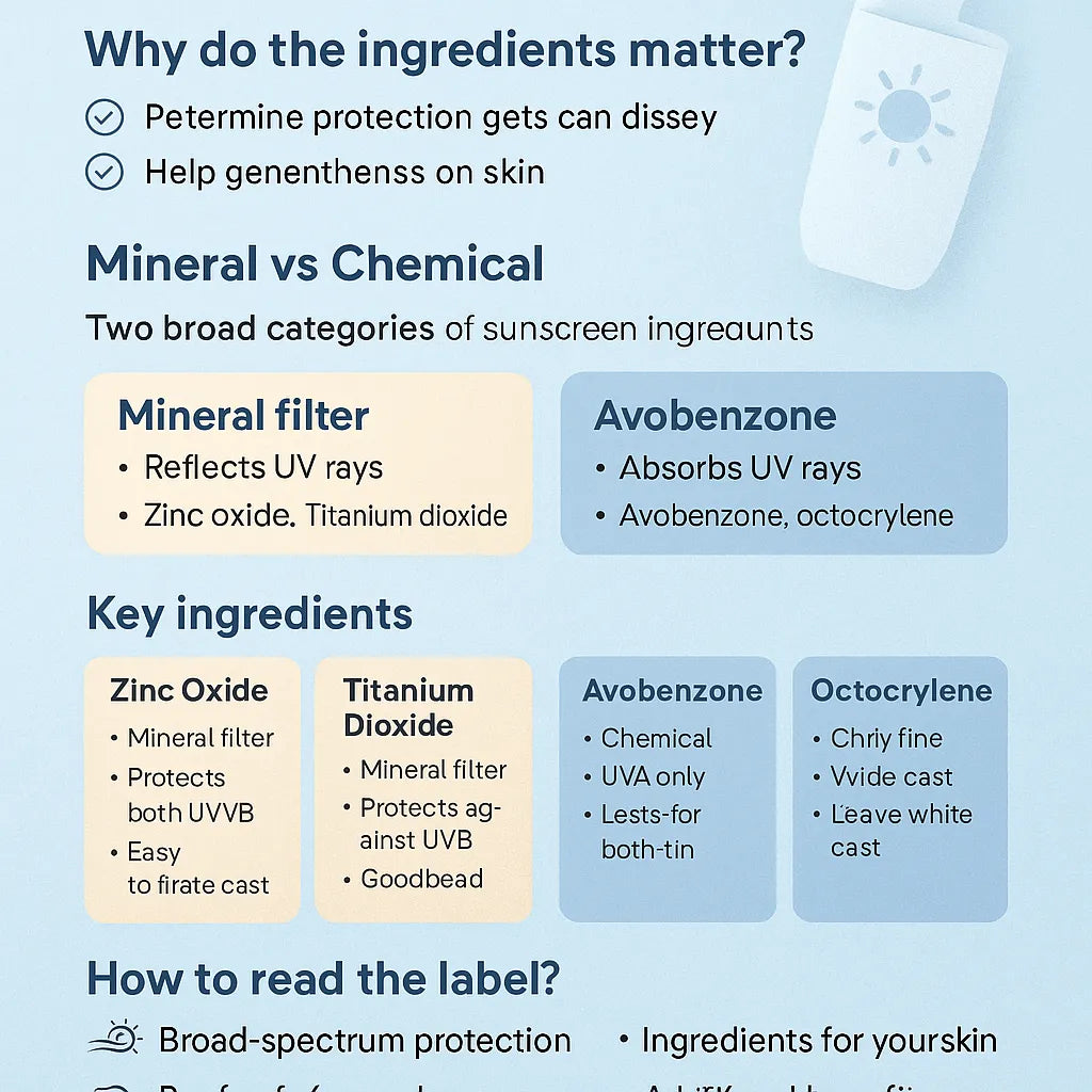 Sunscreen Ingredients Explained | Zinc Oxide & Titanium Dioxide