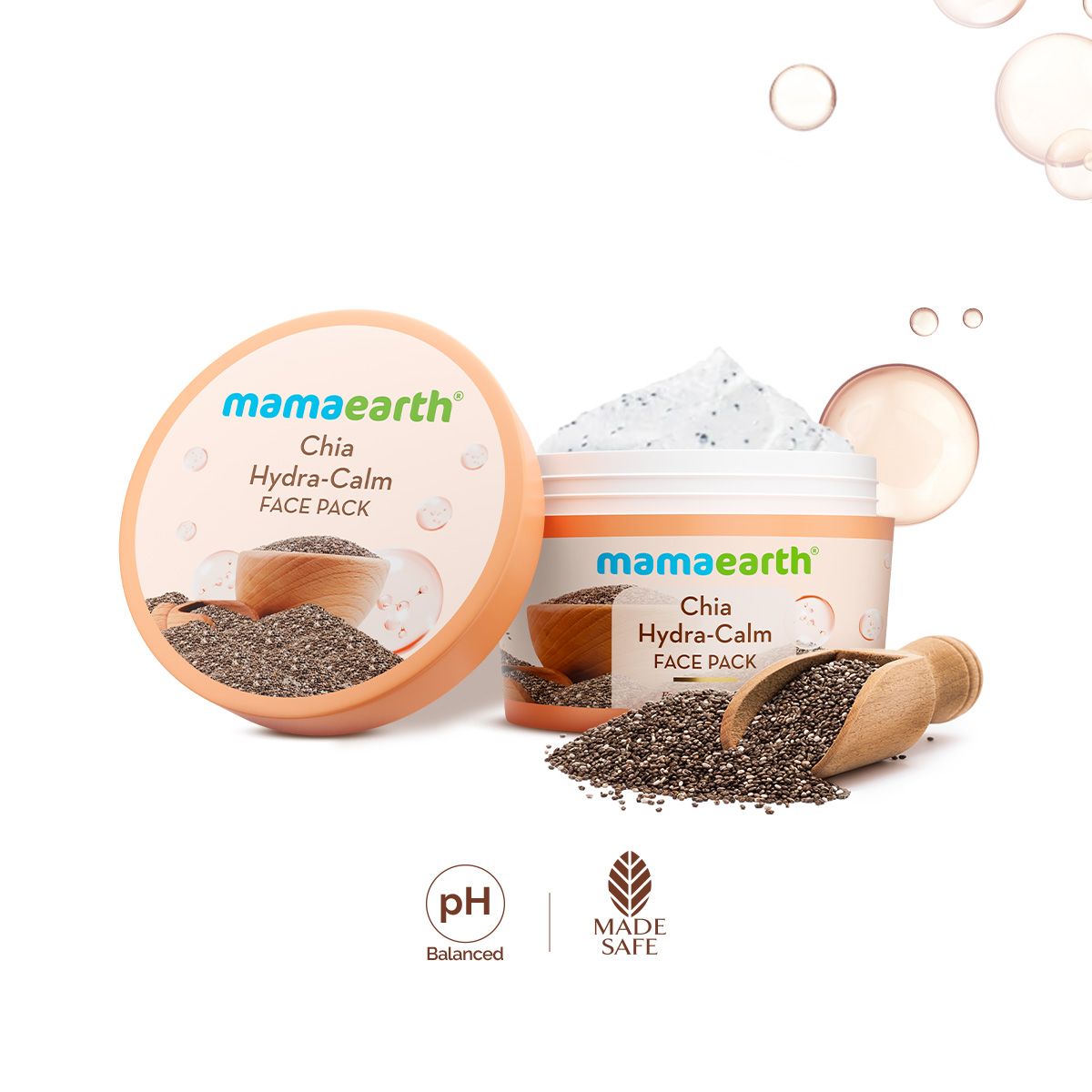 Chia Hydra-Calm Face Pack with Chia Seed & Ceramides for Healthy Skin Barrier - 200 g
