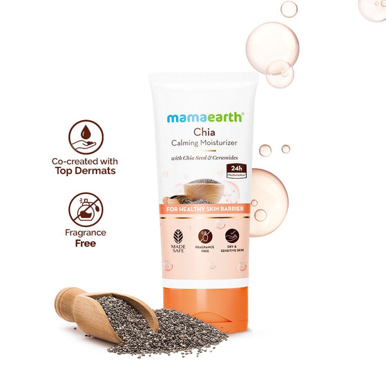 Chia Calming Moisturizer with Chia Seed & Ceramides for Healthy Skin Barrier - 80g