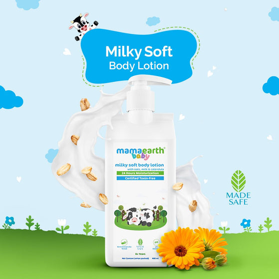Milky Soft Baby Body Lotion Oats Milk Calendula 400ml