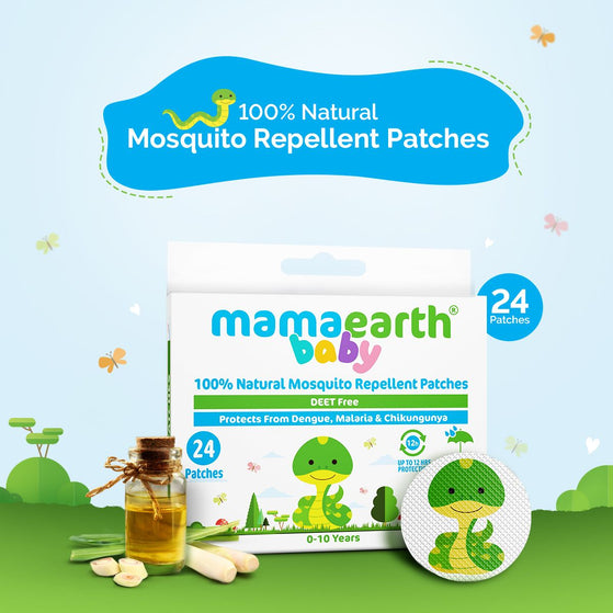 Natural Mosquito Repellent Patches, 24pcs