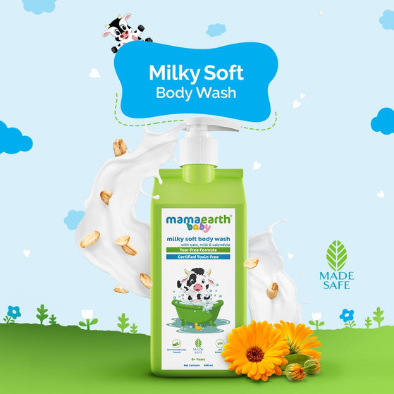 Milky Soft Baby Body Wash Oats Milk Calendula 400ml