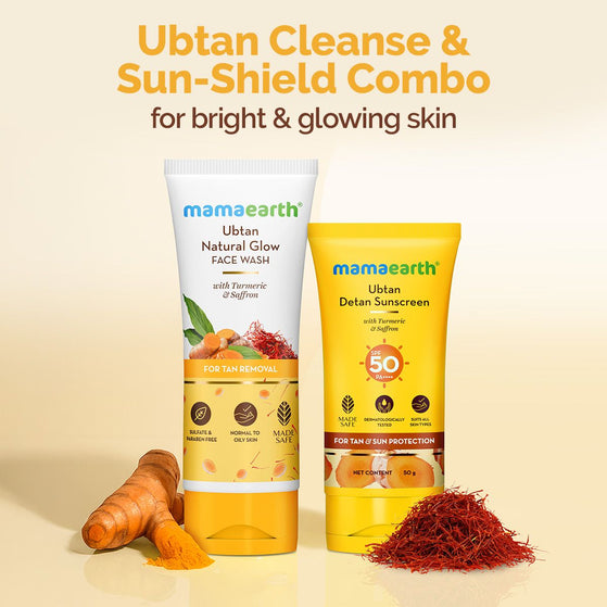 Ubtan Cleanse & Sun-Shield Combo - 100ml + 50g