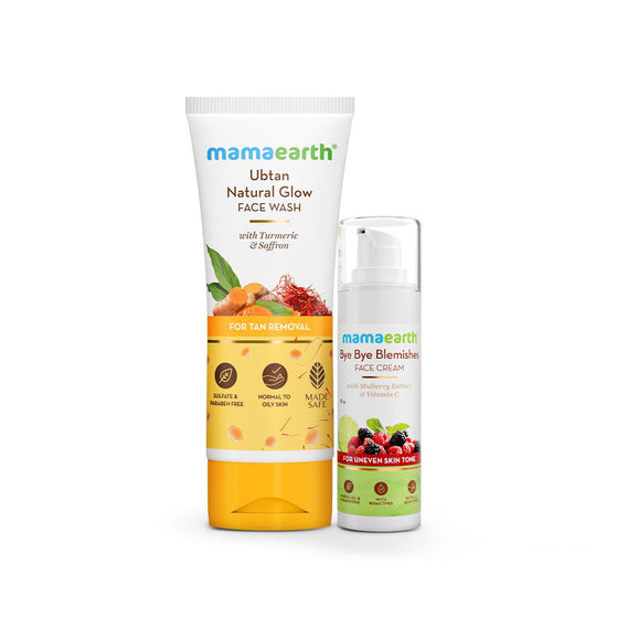Spotless Skin Combo: Ubtan Facewash - 100ml and Bye Bye Blemishes* Face Cream - 30ml