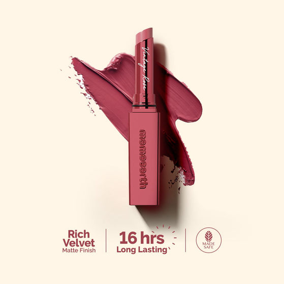Luxe Matte Long Stay Lipstick with Passion Fruit Oil & Vitamin E -2g | Vintage Rose