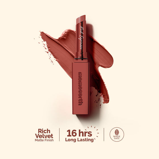 Luxe Matte Long Stay Lipstick with Passion Fruit Oil & Vitamin E -2g | Red Espresso