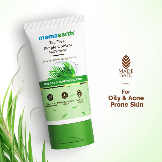 Tea Tree Pimple Control Face Wash with Tea Tree & Salicylic for Oily & Acne-Prone Skin - 150ml