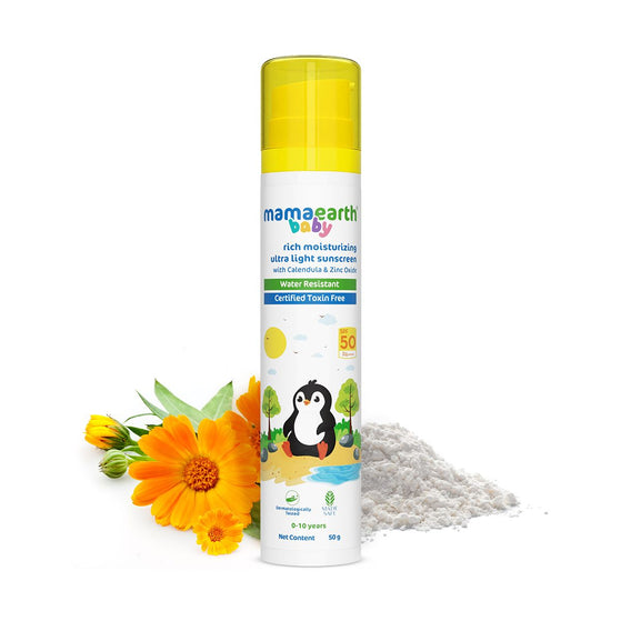 Baby Ultra Light Sunscreen SPF 50 water resistant with baby