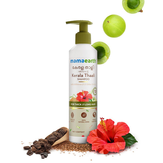 Mamaearth Kerala Thaali shampoo with 12 herbs