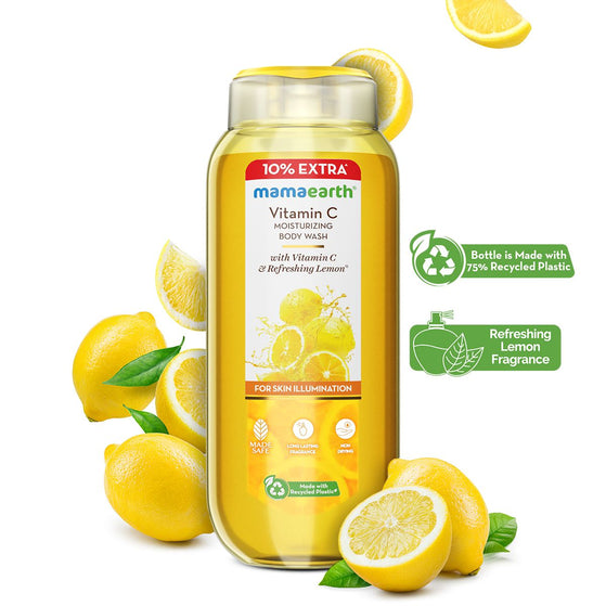 Vitamin C Moisturizing Body Wash with Vitamin C & Refreshing Lemon for Skin Illumination - 275 ml (250 ml + 25 ml Extra)