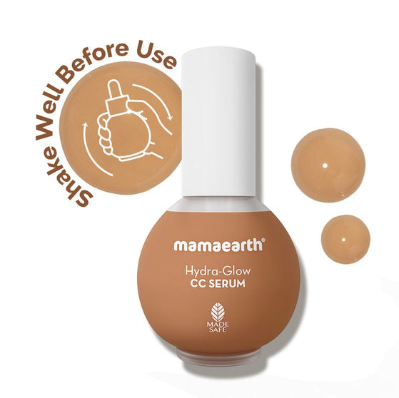 Mamaearth Hydra-Glow CC Serum with Vitamin C & Hyaluronic Acid - Honey -  30 ml
