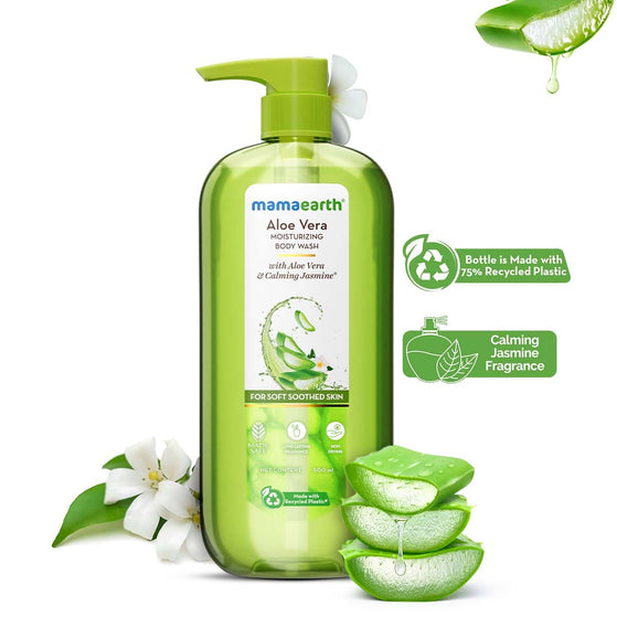 Aloe Vera Moisturizing Body Wash with Aloe Vera & Calming Jasmine For Soft & Soothed Skin – 500 ml