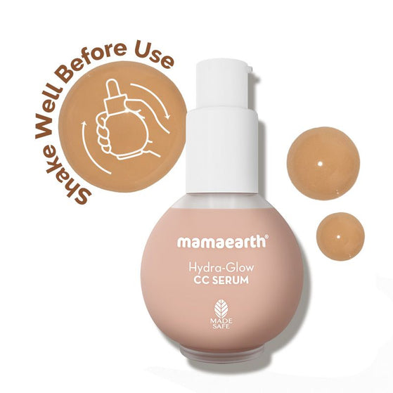 Mamaearth Hydra-Glow CC Serum with Vitamin C & Hyaluronic Acid - Vanilla -  30 ml