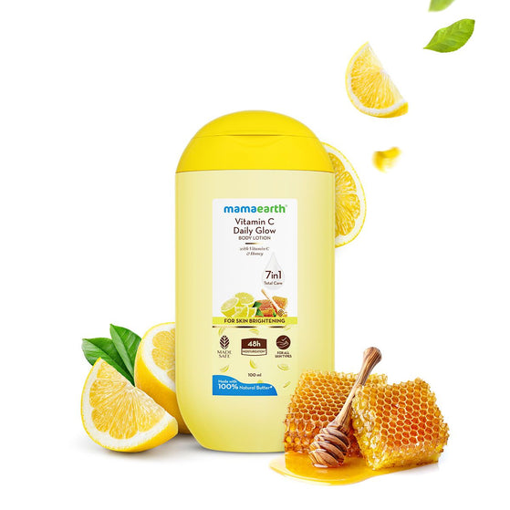 Mamaearth Vitamin C Daily Glow Body Lotion For Skin Brightening 100 ml