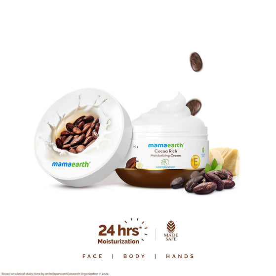 Cocoa Rich Moisturizing Cream with Cocoa Butter & Vitamin E for Deep Nourishment - 50 g