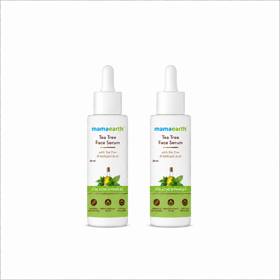 Tea Tree Face Serum for Acne and Pimples - 30 ml (Pack of 2)
