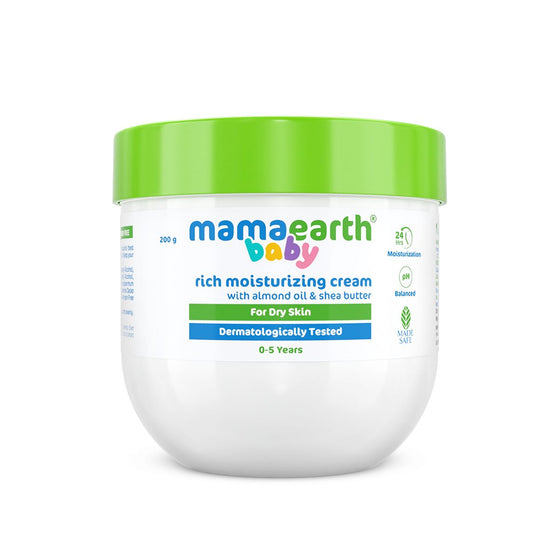 Rich Moisturizing Cream With Almond Oil & Shea Butter For Dry Skin - 200 g