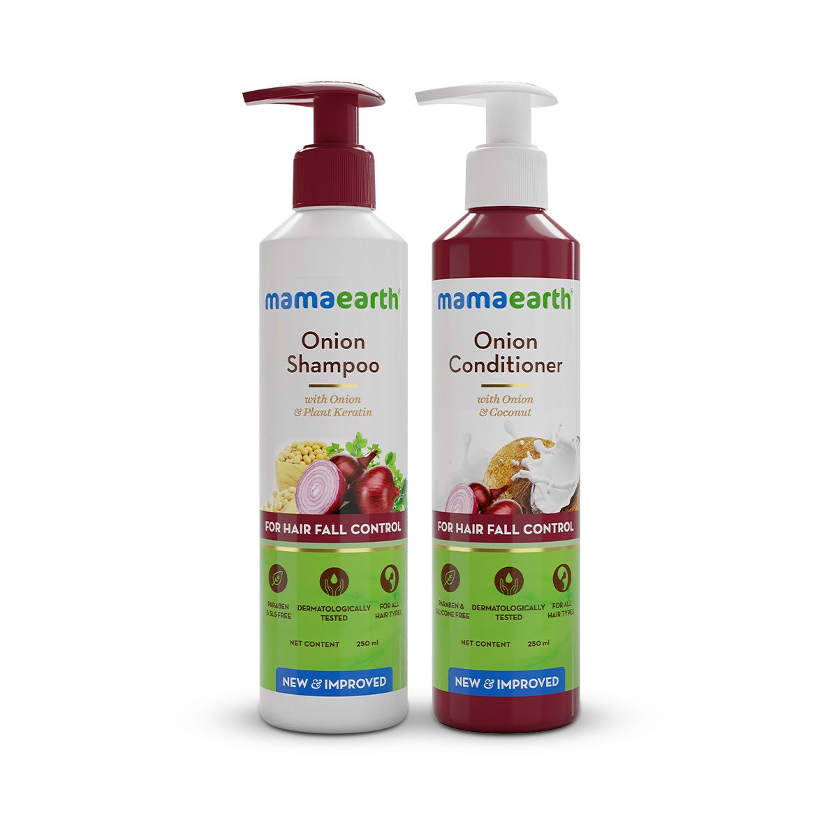 Hair Regrowth Combo : Onion Shampoo, 250ml and Onion Conditioner, 250ml