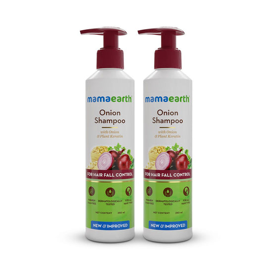 Mamaearth onion shampoo pack of 2 front
