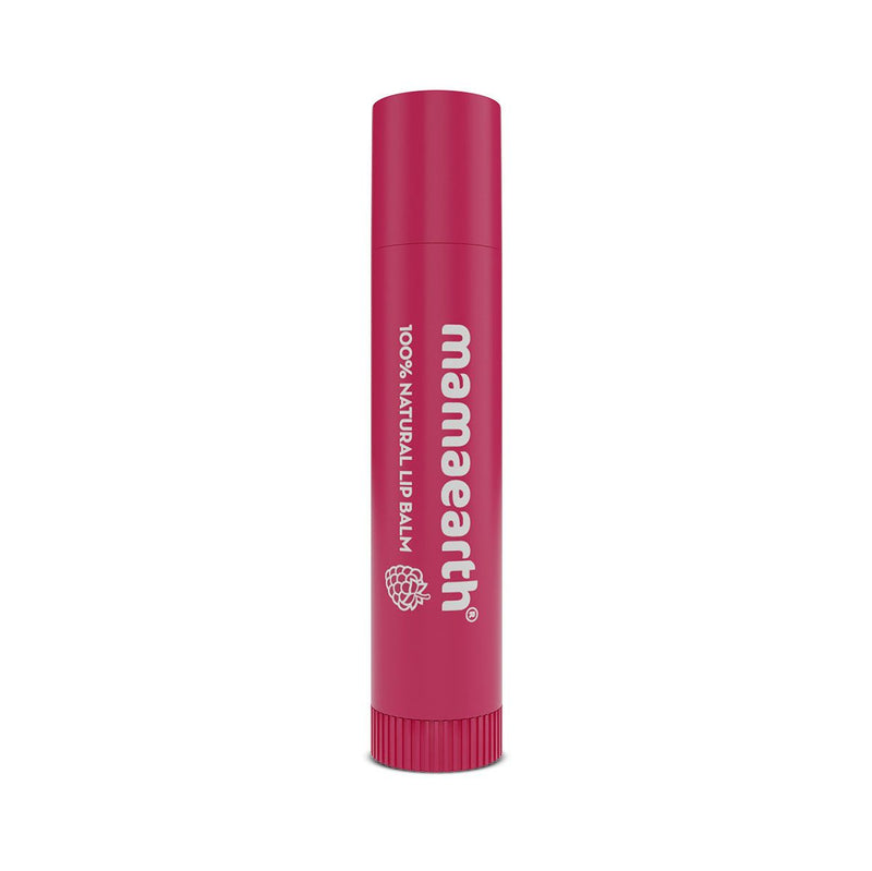 mamaearth vitamin c tinted lip balm 100% Natural or Lip Lightening, 2g Mineral Oil Raspberry Lip Balm for Supple