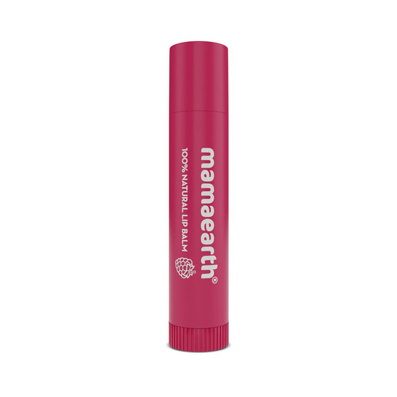 Nourishing Tinted 100% Natural Lip Balm with Vitamin E and Raspberry for Dry & Chapped Lips - 4 g